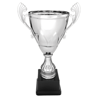 Silver 13" Completed Metal Cup on Plastic Base