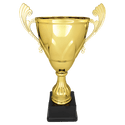 Gold 15" Completed Metal Cup on Plastic Base