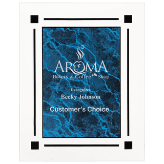 Blue 8" x 10" Marble Acrylic Plaq