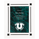 Green 9" x 11" Marble Acrylic Plaq