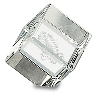 1 1/2" x 1 1/2" Crystal Cube