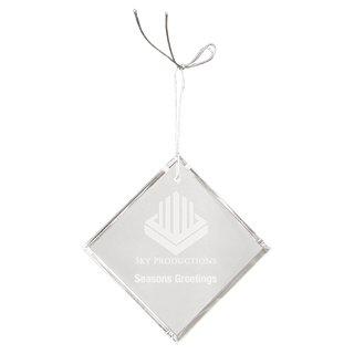 3" Crystal Diamond Ornament