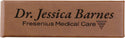 Dark Brown 6 1/2" x 2" Laserable Leatherette Double Pen Case
