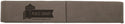 Gray 6 1/2" x 1" Laserable Leatherette Single Pen Case