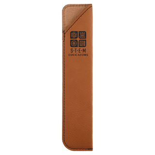6 1/4" Rawhide Laserable Leatherette Pen Sleeve