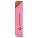 Pink 6 1/4" Laserable Leatherette Pen Sleeve
