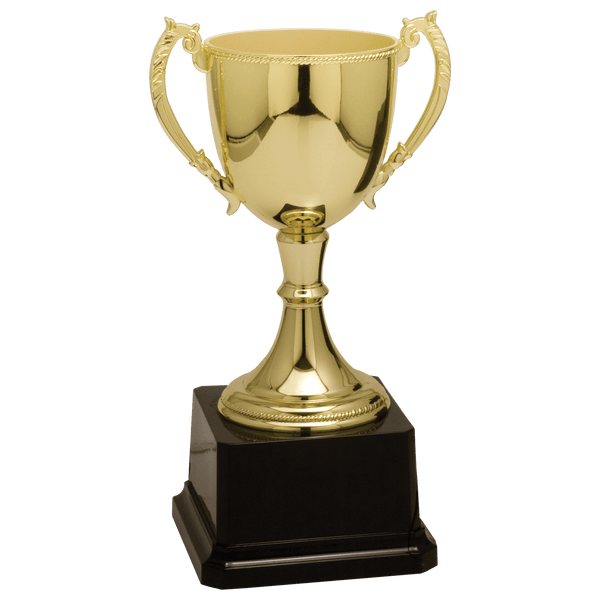 Gold 8 3/4" Completed Zinc Cup Trophy