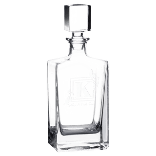810ml Rectangle Glass Decanter with Printed Gift Box