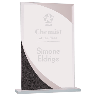 7 1/2" Rectangle Designer Glass Award
