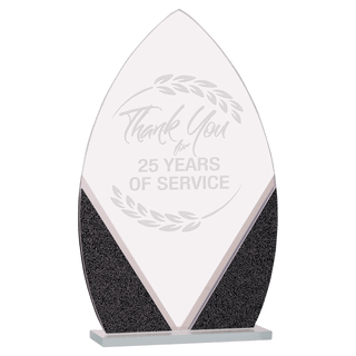 8 1/4" Oval Designer Glass Award