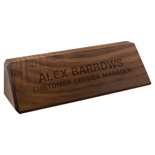 8 1/2" Genuine Walnut Desk Wedge