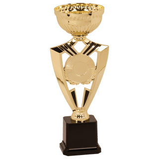 10 3/4" Gold Ribbon 2" Insert Holder Easy Cup Kit