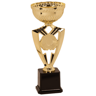 12 3/8" Gold Ribbon 2" Insert Holder Easy Cup Kit
