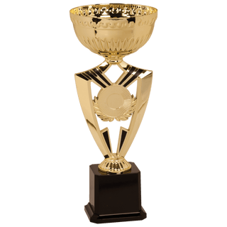 13 1/2" Gold Ribbon 2" Insert Holder Easy Cup Kit