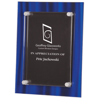 Blue 9" x 12" Velvet Stand-Off Acrylic Plaque