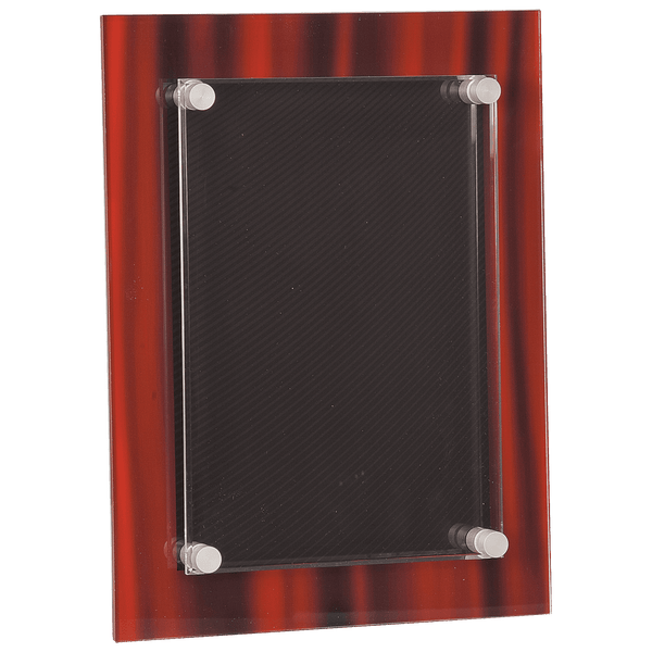 Red 9" x 12" Velvet Stand-Off Acrylic Plaque