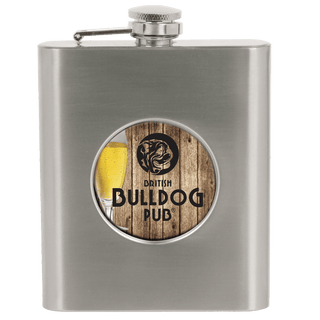 Stainless Steel 6 oz. Flask with 2" Insert