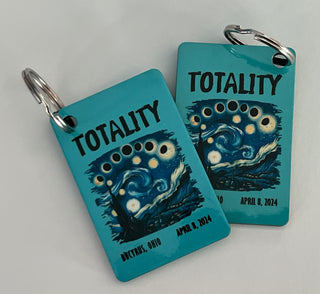 Van Gogh Totality Solar Eclipse Keychains