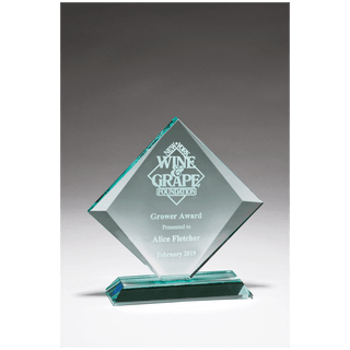 7 3/8" x 7 3/8" Diamond Series Glass Awards