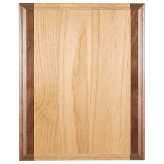 7" x 9" Genuine Red Alder & Genuine Walnut Plaque