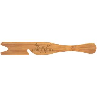 14" Bamboo Oven Rack Tool