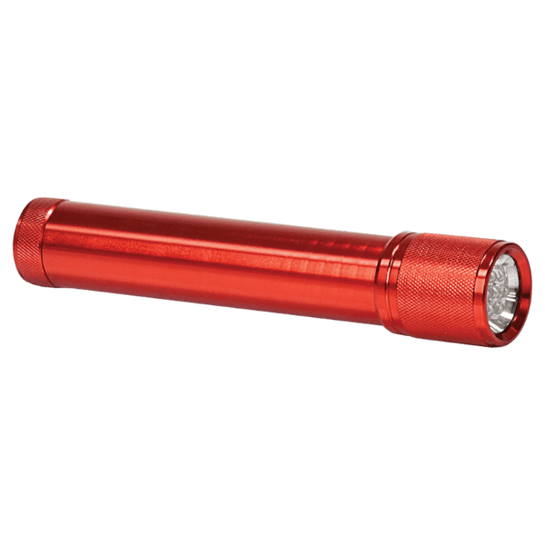 Red 7 3/4" 7-LED Laserable Flashlight