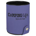 Purple Laserable Leatherette Dice Cup with 5 Dice