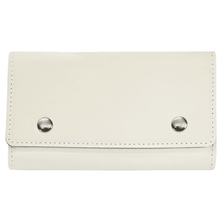 White Laserable Leatherette Card & Dice Set