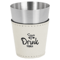 White Stainless Steel 2 oz. Shot Glass