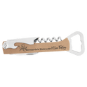 Light Brown Laserable Leatherette Wine Bottle Opener