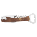 Rustic/Gold Laserable Leatherette Wine Bottle Opener