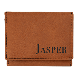 Rawhide 3" x 4" Laserable Leatherette Trifold Wallet