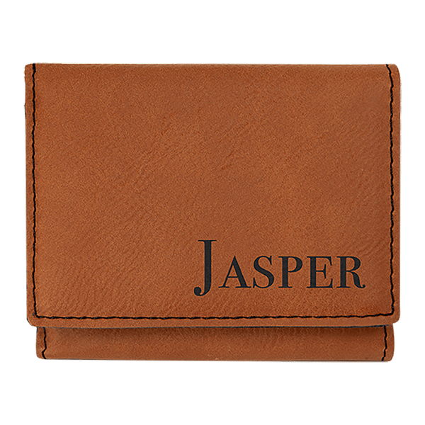 Rawhide 3" x 4" Laserable Leatherette Trifold Wallet