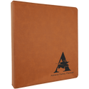 Rawhide 10 1/2" x 11 1/2" Laserable Leatherette 3 Ring Binder with 1" Slant D Rings