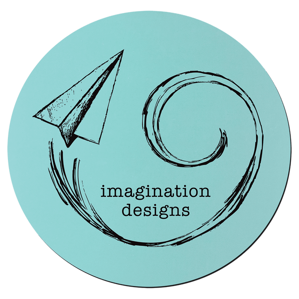 Teal Black 3 3/4" Round Silicone Coaster