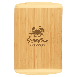 18" x 12" Bamboo 2-Tone Cutting Board