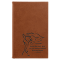 Rawhide 5 1/4" x 8 1/4" Laserable Leatherette Sketch Book with Unlined Notepad
