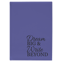 Purple 7" x 9 3/4" Laserable Leatherette Journal with Lined Notepad