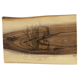 9" x 6" Black Walnut Bar Cutting Board