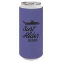 Purple 2 Laserable Leatherette Slim Beverage Holder