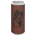 Football Laserable Leatherette Slim Beverage Holder