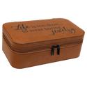 Rawhide 7 1/2" X 4 1/2" Laserable Leatherette Jewelry Box
