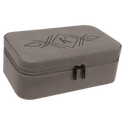 Gray 7 1/2" X 4 1/2" Laserable Leatherette Jewelry Box