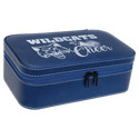 Blue/Silver 7 1/2" X 4 1/2" Laserable Leatherette Jewelry Box
