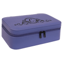 Purple 7 1/2" X 4 1/2" Laserable Leatherette Jewelry Box