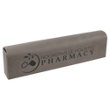 Gray 9 3/4" x 2 1/2" Laserable Leatherette Pill Box