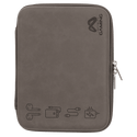 Gray 8 1/2" x 6" x 1 3/4" Leatherette Cord Case