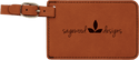 Rawhide 4 1/4" x 2 3/4" Laserable Leatherette Luggage Tag