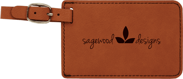 Rawhide 4 1/4" x 2 3/4" Laserable Leatherette Luggage Tag
