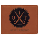 Rawhide 4 1/2" x 3 1/2" Laserable Leatherette Bifold Wallet